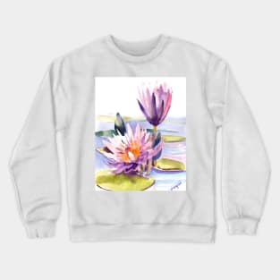 Water ZLily, Lotus Crewneck Sweatshirt